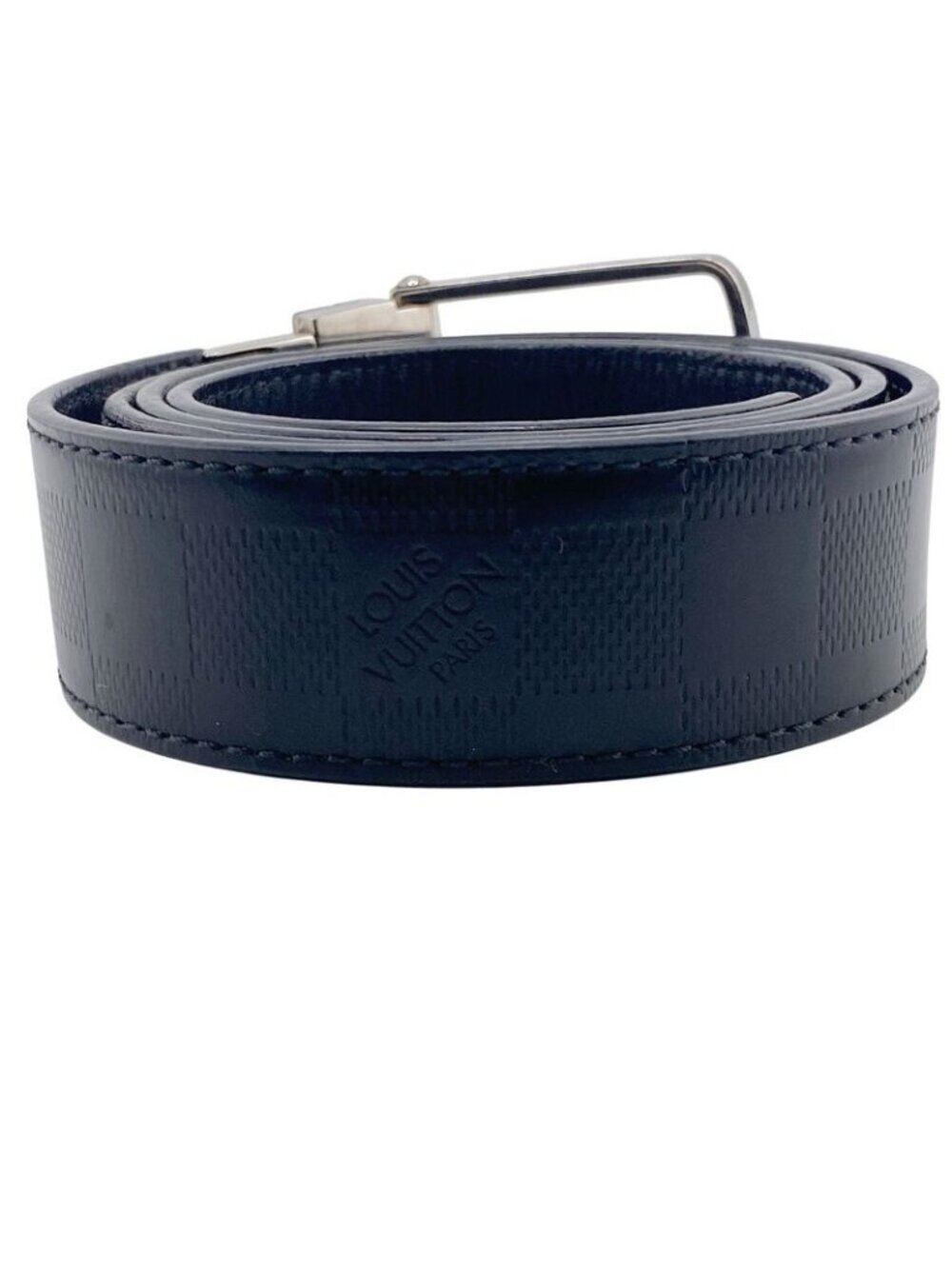 Louis Vuitton M9674 Damier Infini Belt Brand Jeans Dress Casual Business Black - Picture 3 of 9